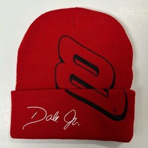 Dale Earnhardt Jr. 8 Knit Racing Red Embroidered Beanie